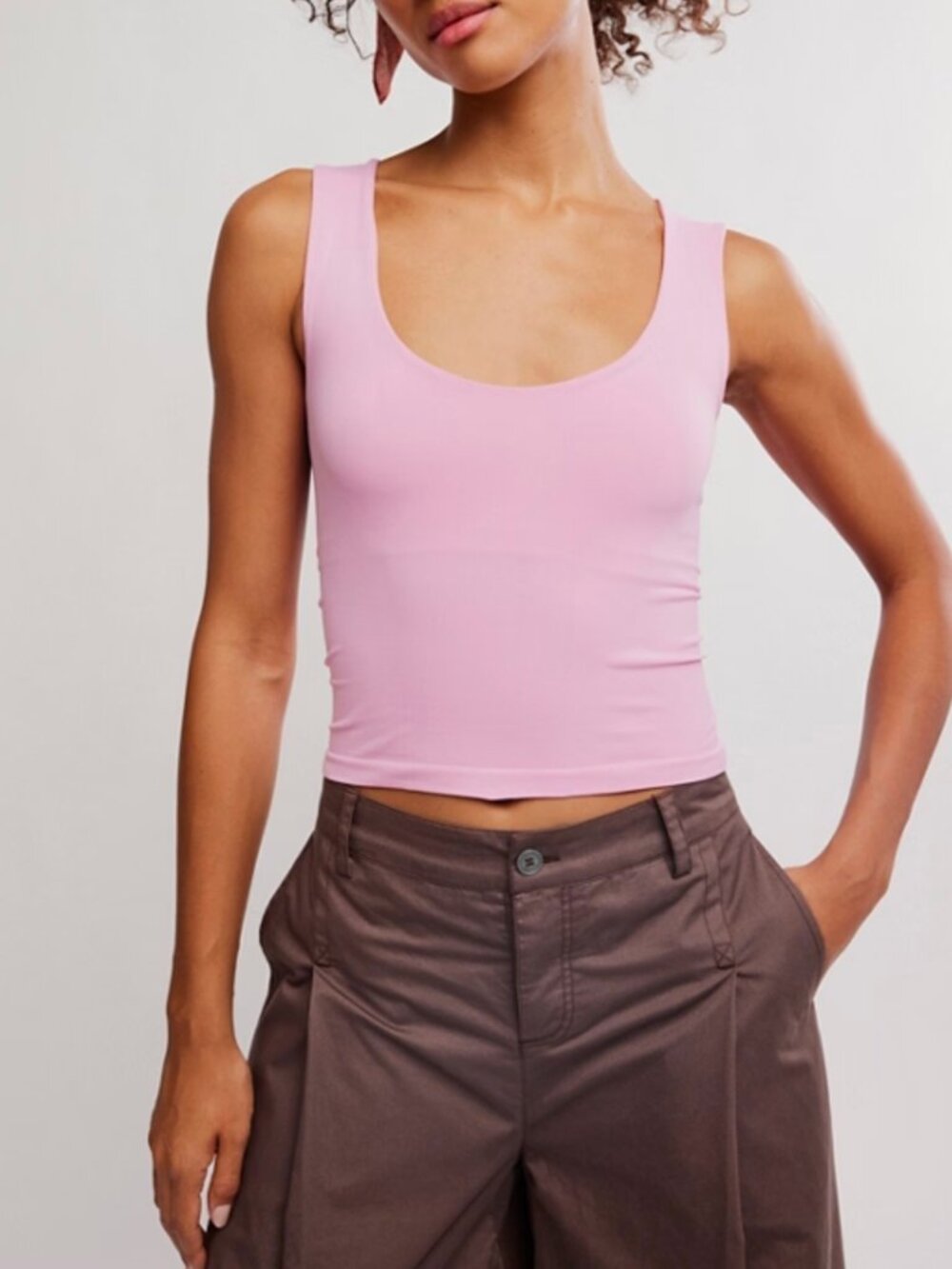 🆕 FREE PEOPLE Clean Lines Muscle Cami / Orchid Smoke